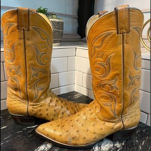 Justin Full Quill Ostrich Boots
